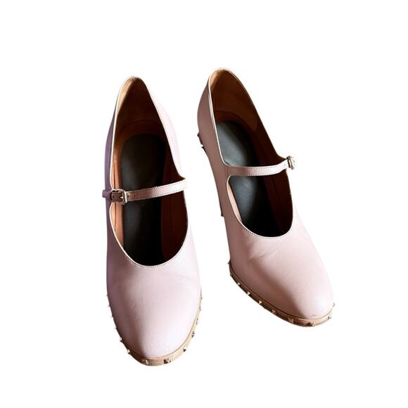 Amazon.com | Valentino Garavani Soul Rockstud Leather Mary  Valentino Garavani Soul Rockstud Mary Jane Leather 110mm Pumps EU 38 US 8